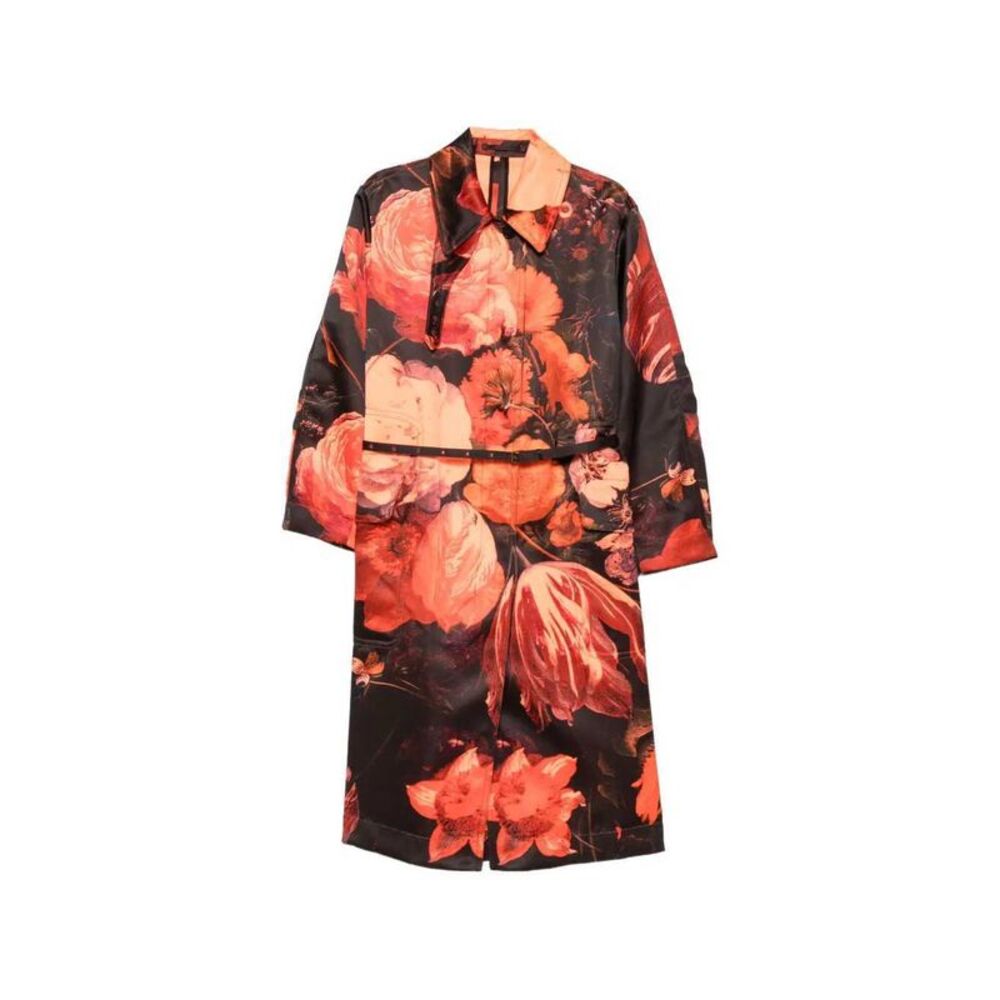 Dries Van Noten Women Rain 4038 W.W. Coat Neon Orange